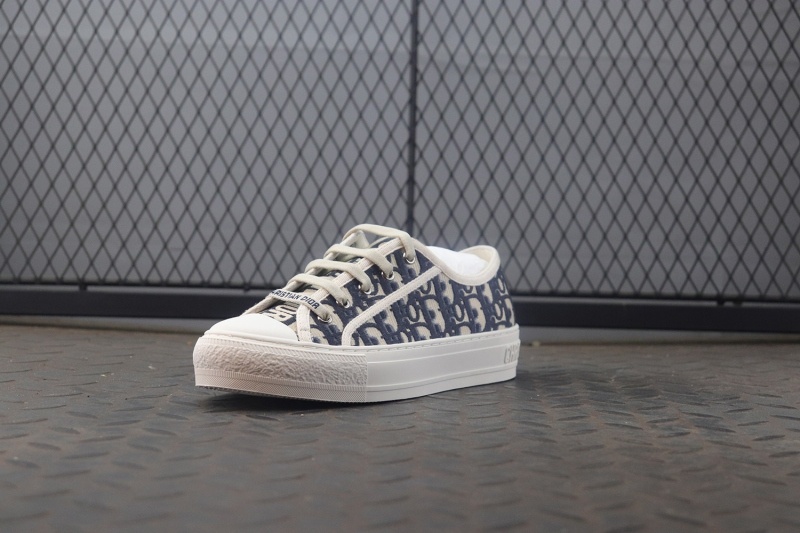 디올 워크앤디올 스니커즈 오블리크 자수 캔버스 블루 (해외배송)