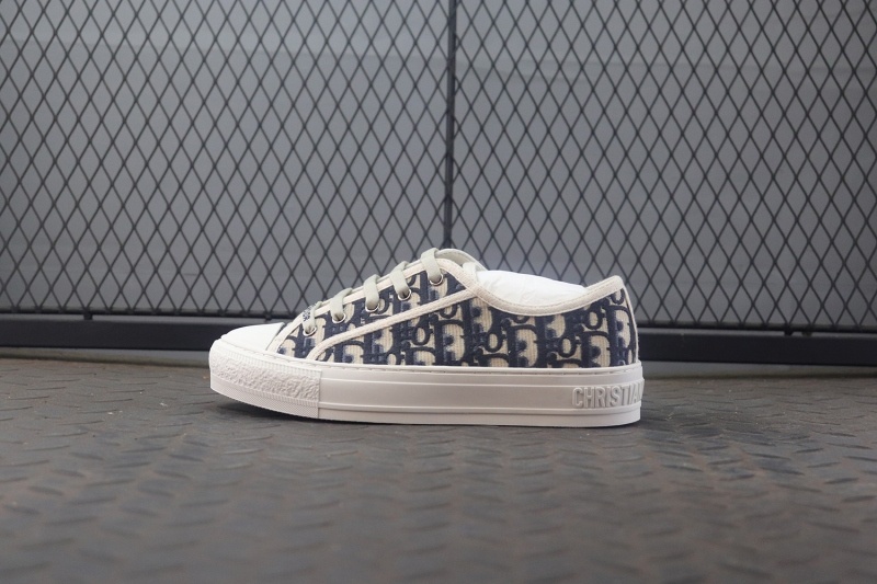 디올 워크앤디올 스니커즈 오블리크 자수 캔버스 블루 (해외배송)