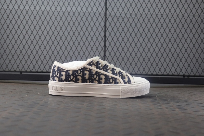 디올 워크앤디올 스니커즈 오블리크 자수 캔버스 블루 (해외배송)