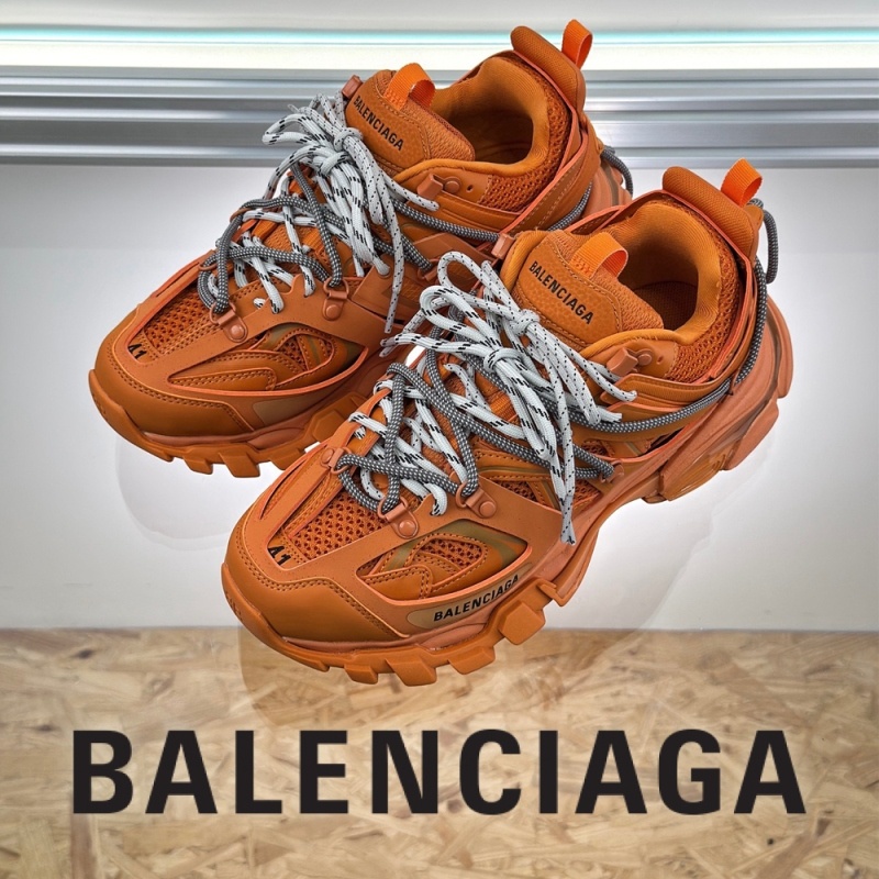 발렌시아가 트랙 트레일 레이스 스니커즈 오렌지/그레이
