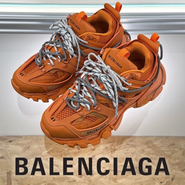 발렌시아가 트랙 트레일 레이스 스니커즈 오렌지/그레이