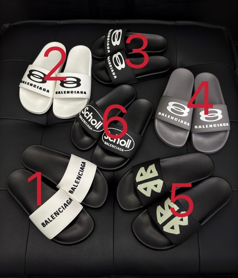 발렌시아가 풀 슬라이드 샌들 - 6 Type