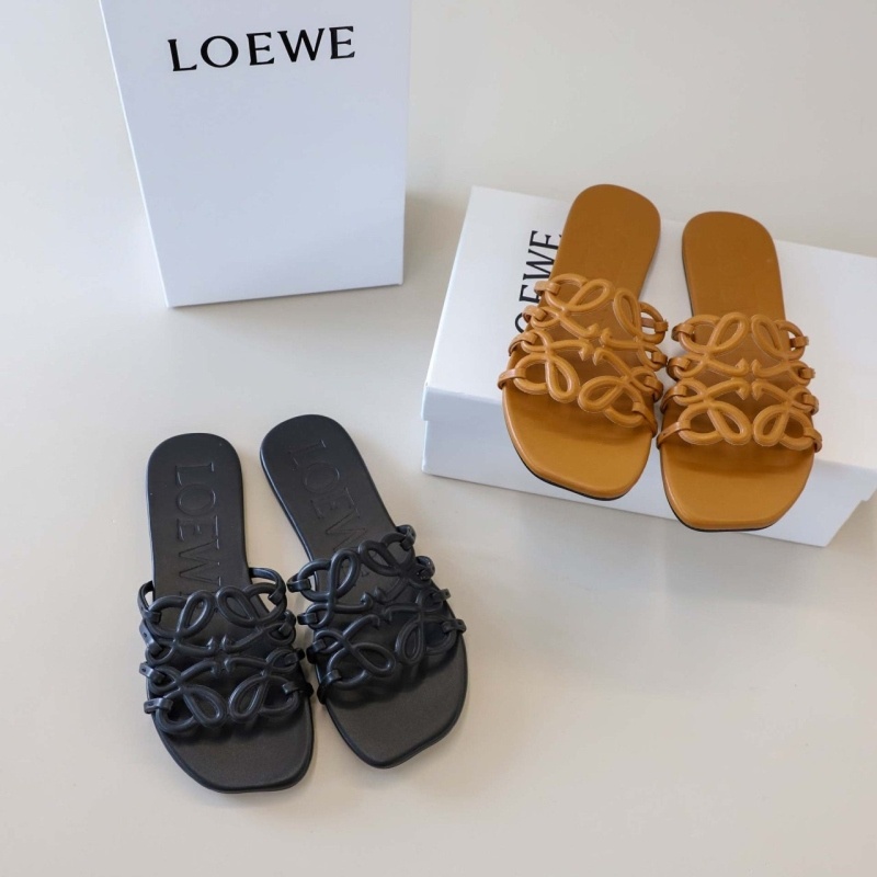 로에베 수입 페달 아나그램 슬라이드 - 2 Color