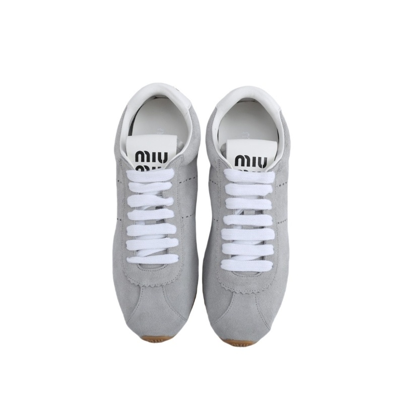 미우미우 여성 플룸 스웨이드 스니커즈 - 2 Color
