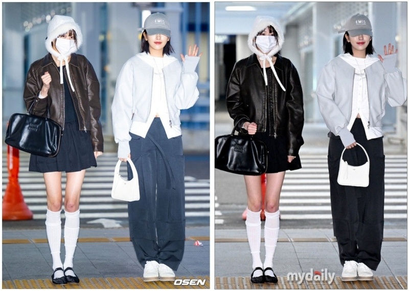 미우미우 여성 새틴 발레리나 슈즈