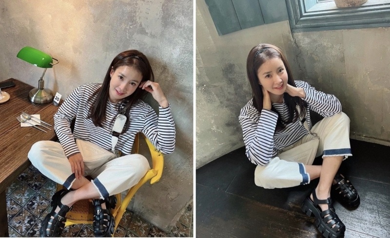 프라다 여성 러버 모놀리스 샌들