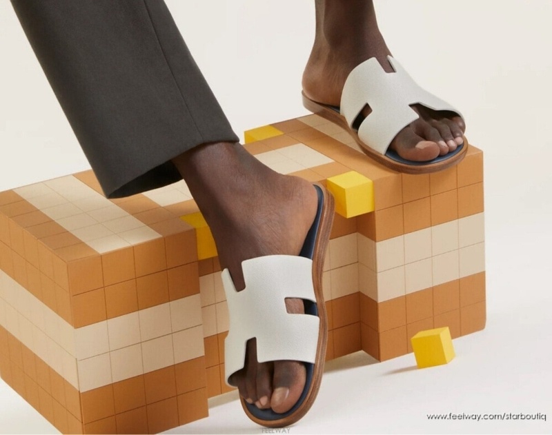 에르메스 블랑곰므 이즈미르 샌들