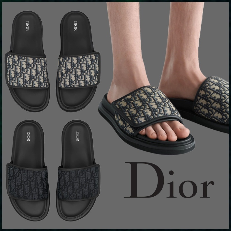 디올 오블리크 자카드 아쿠아 샌들 - 2 Color