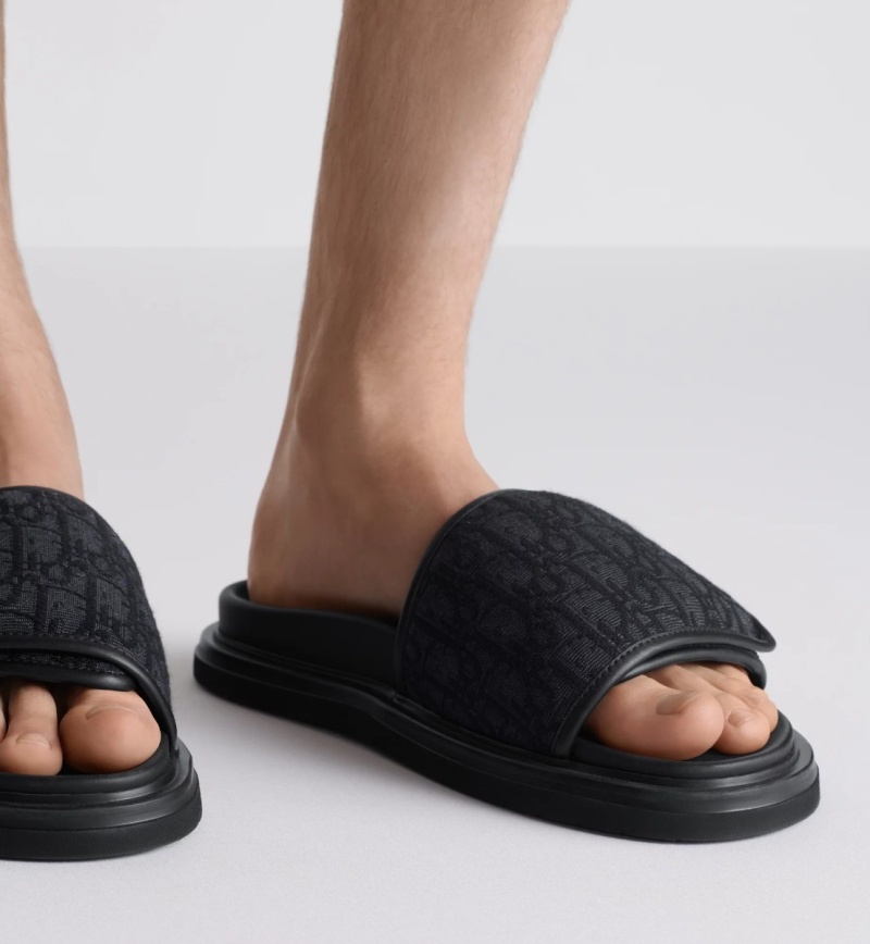 디올 오블리크 자카드 아쿠아 샌들 - 2 Color