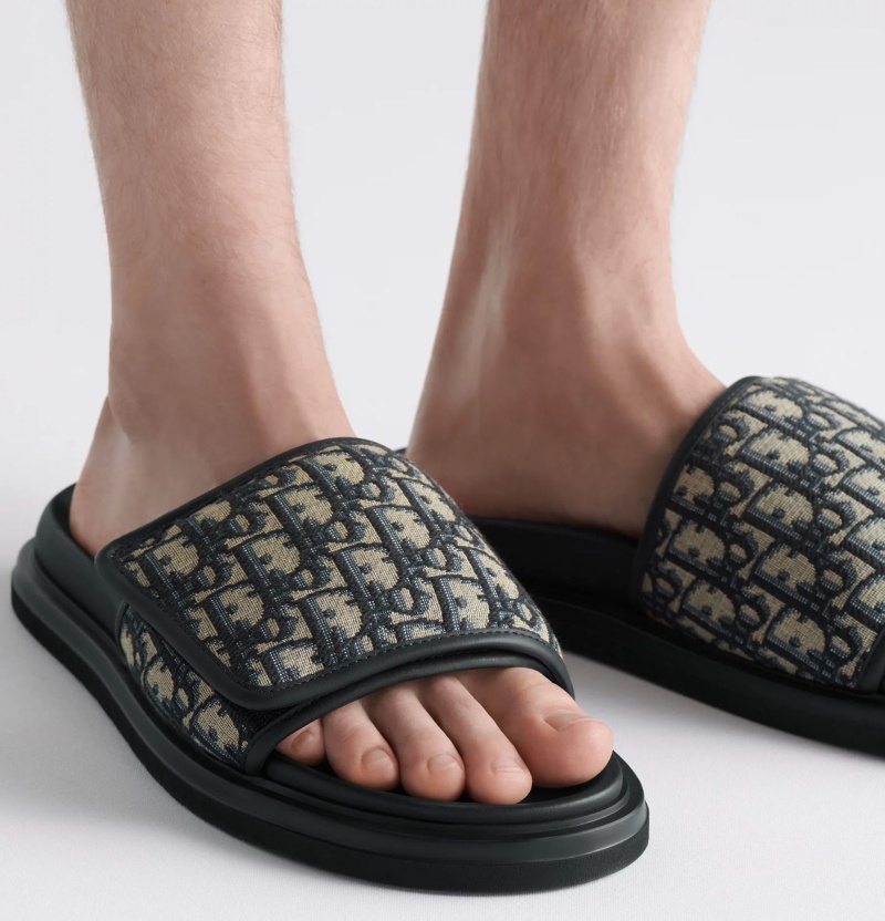 디올 오블리크 자카드 아쿠아 샌들 - 2 Color