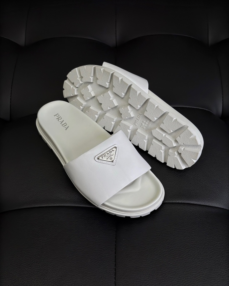 프라다 패딩 나파 레더 슬라이드 - 2 Color