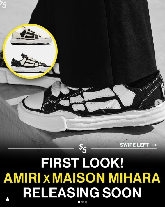 메종 미하라 야스히로 x 아미리 본즈 스니커즈 - 2 Color