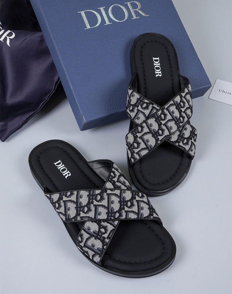 디올 수입고급 남성 오블리크 자카드 샌들