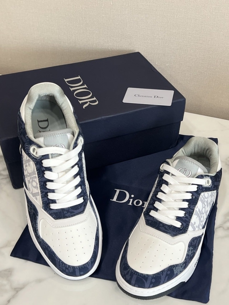 디올 B27 로우 데님 블루 화이트