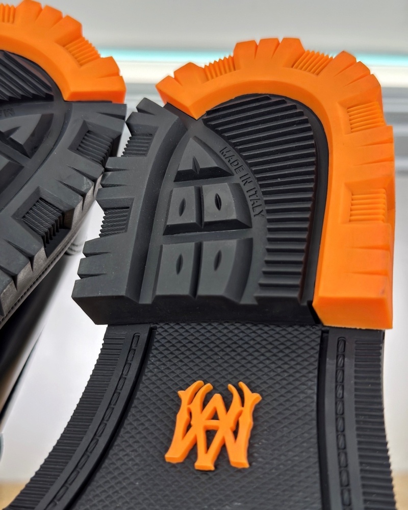 아미리 레더 밀리터리 로퍼 오렌지