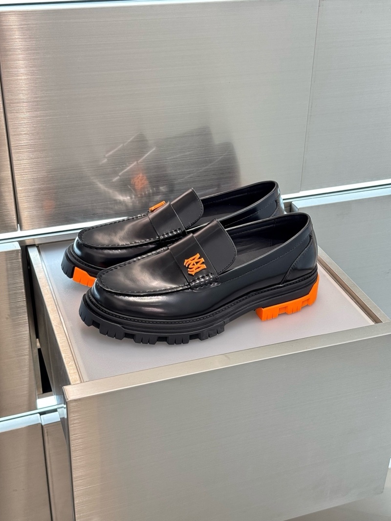 아미리 레더 밀리터리 로퍼 오렌지