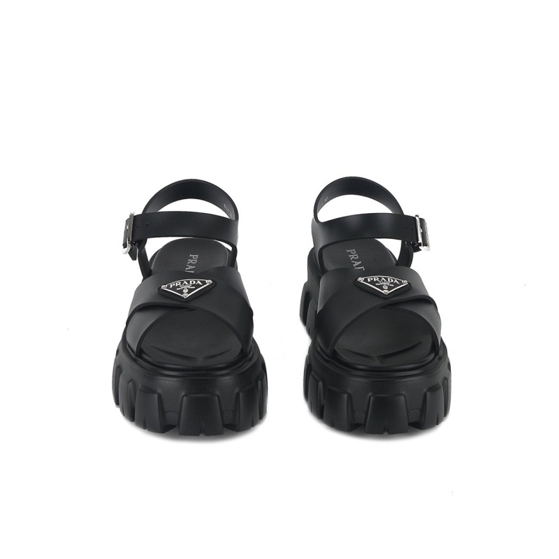 프라다 모놀리스 러버 샌들