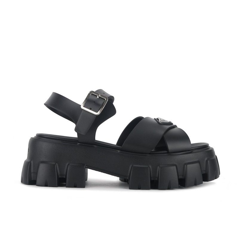 프라다 모놀리스 러버 샌들