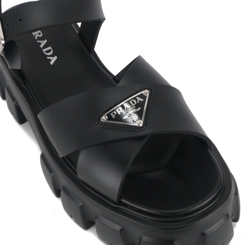 프라다 모놀리스 러버 샌들