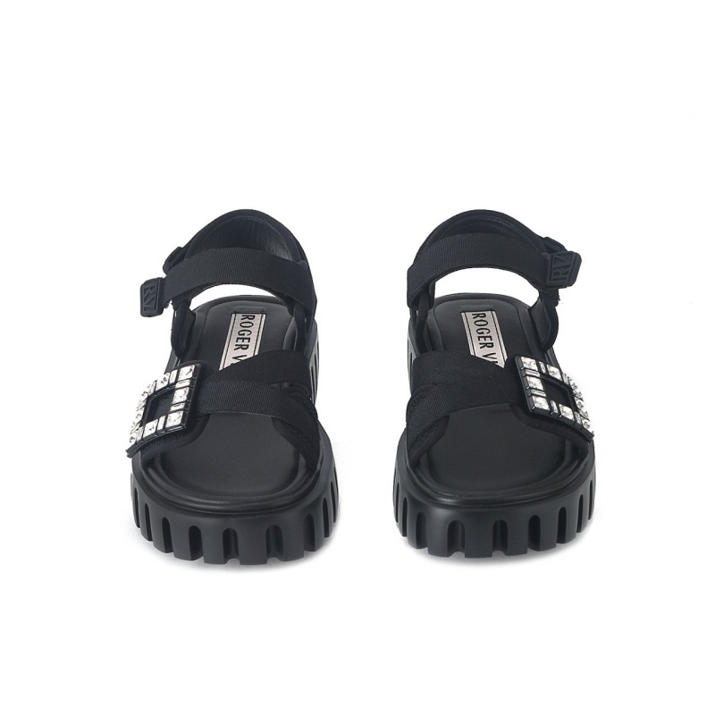 로저비비에 띡 트레키 스트라스 버클 샌들