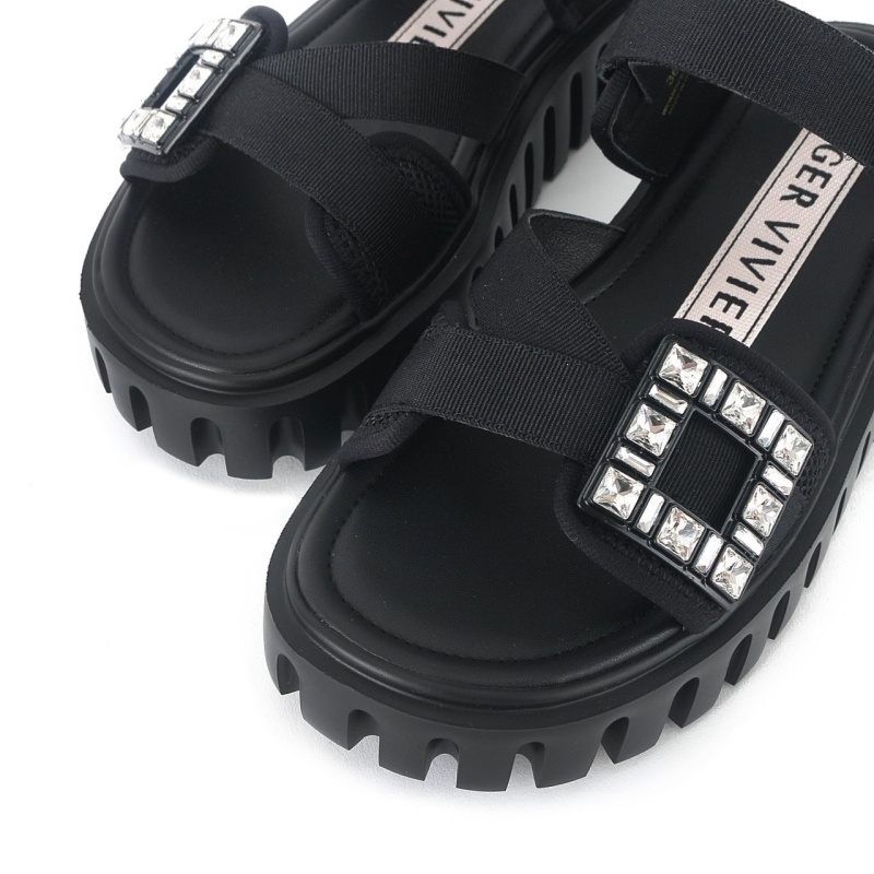 로저비비에 띡 트레키 스트라스 버클 샌들