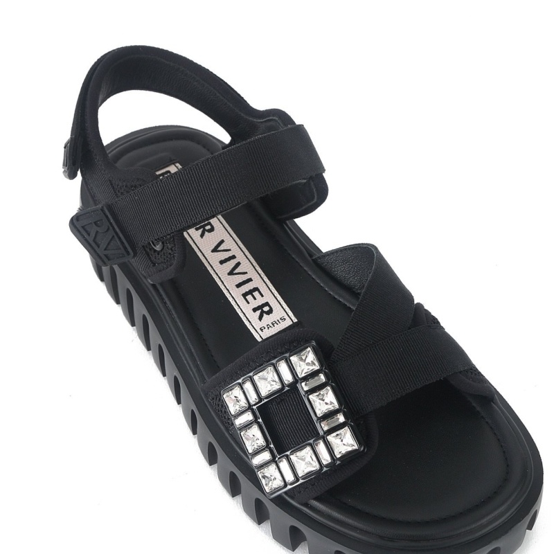 로저비비에 띡 트레키 스트라스 버클 샌들