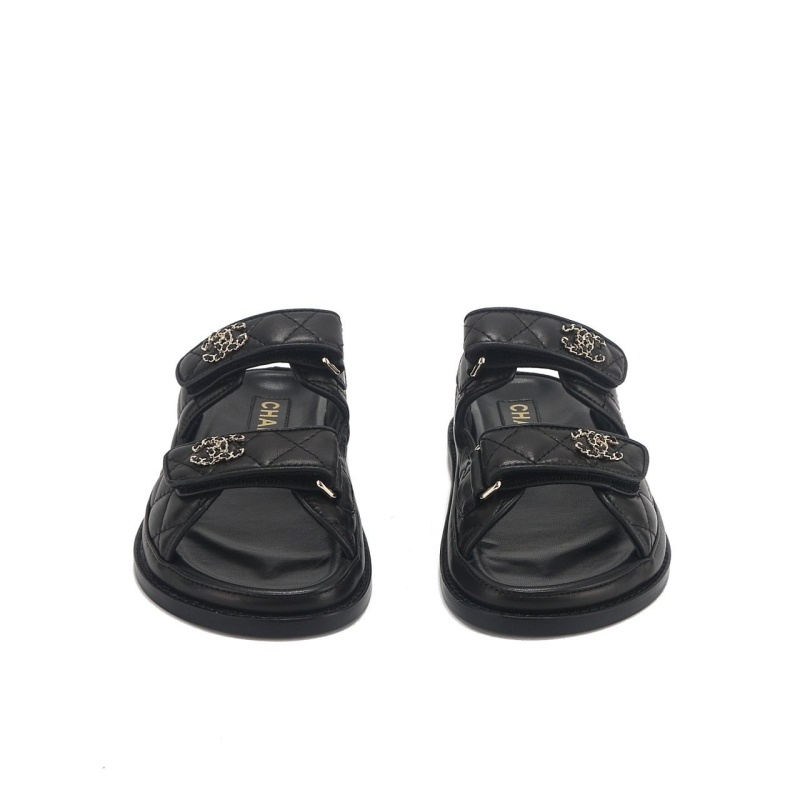 샤넬 벨크로 뮬 슬리퍼