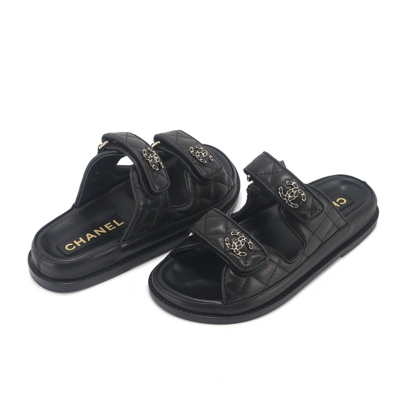 샤넬 벨크로 뮬 슬리퍼