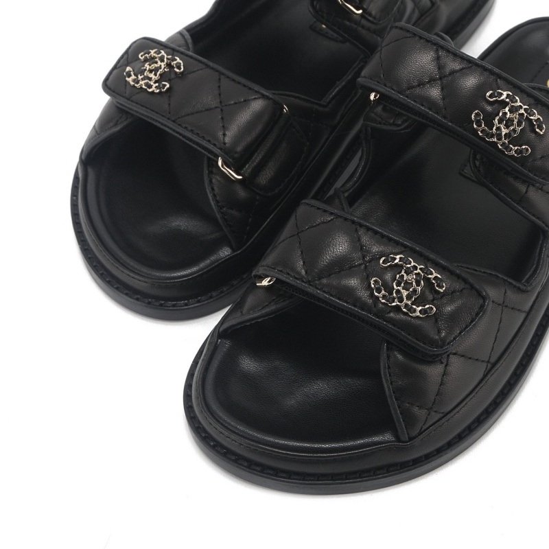 샤넬 벨크로 뮬 슬리퍼