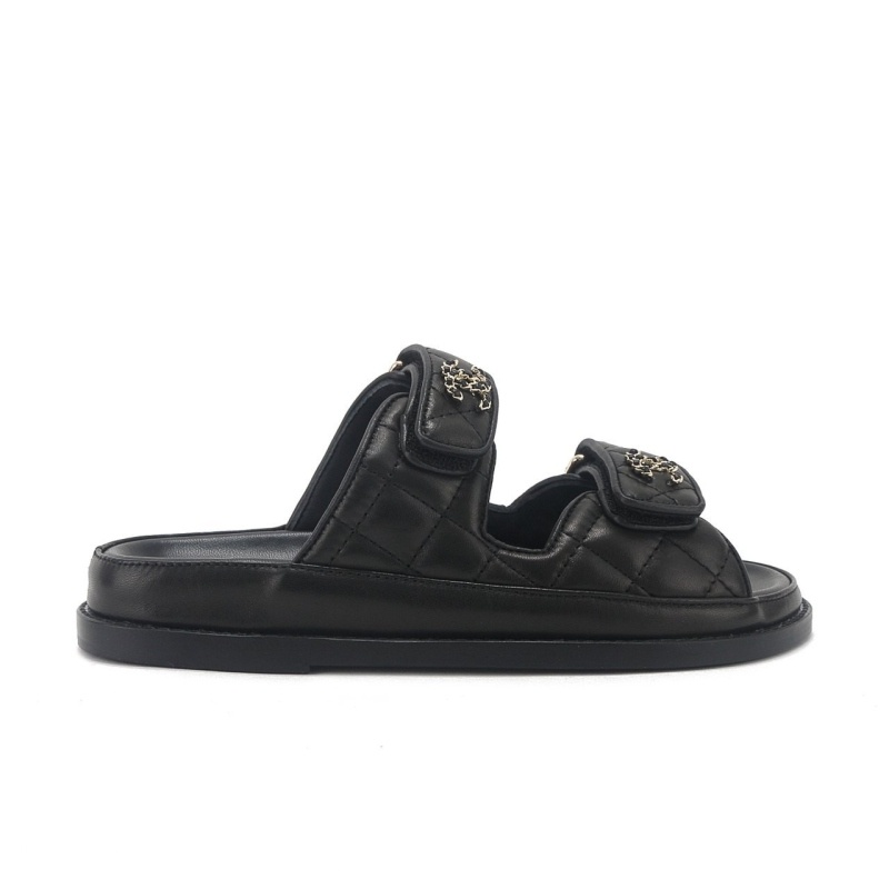 샤넬 벨크로 뮬 슬리퍼