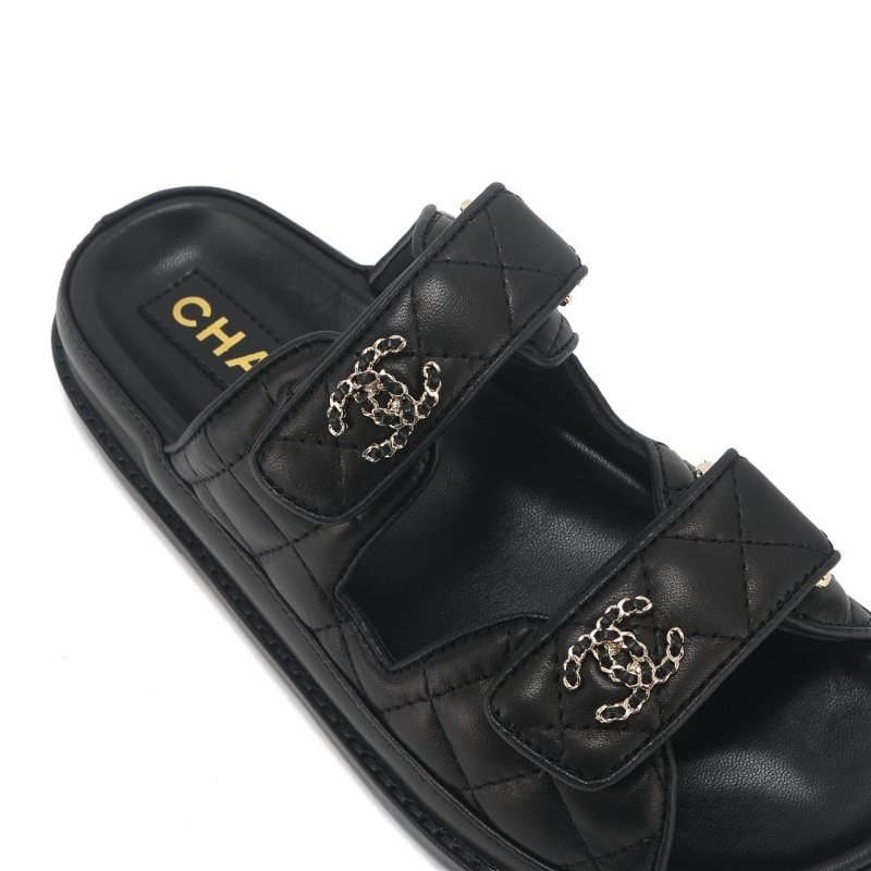 샤넬 벨크로 뮬 슬리퍼