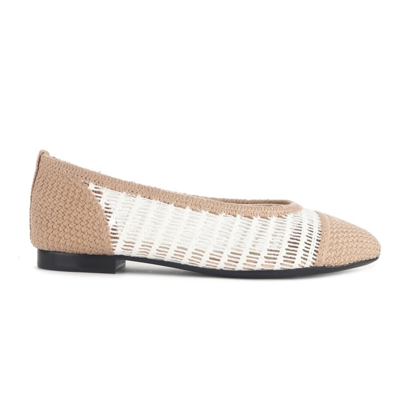 샤넬 라피아 발레리나 플랫슈즈 - 2 Color