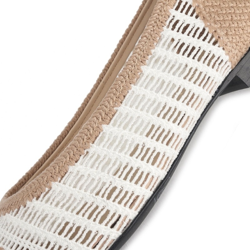 샤넬 라피아 발레리나 플랫슈즈 - 2 Color