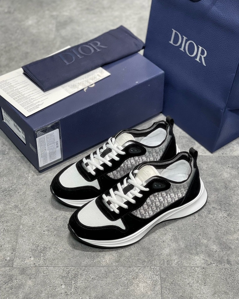 디올 B25 러너 스니커즈 - 블랙