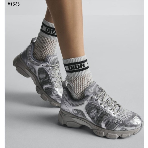 디올 여성 크로노 스니커즈 - 그레이