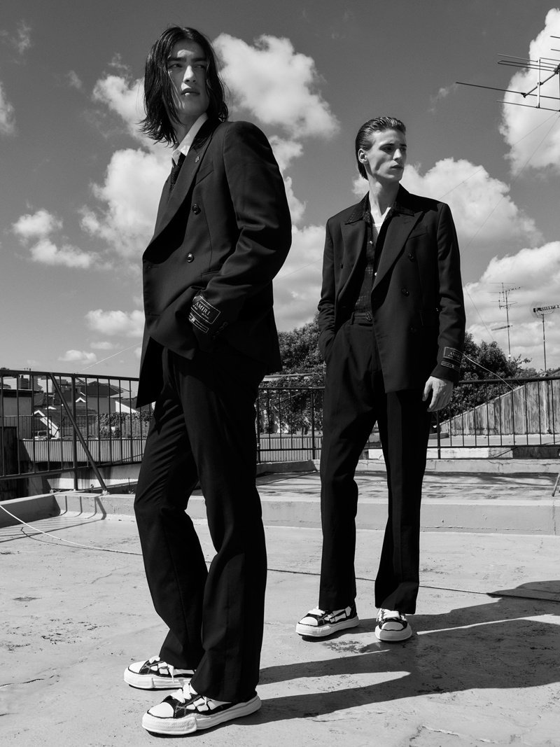 아미리 X 메종 미하라 야스히로 피터슨 본 스니커즈 2COLOR