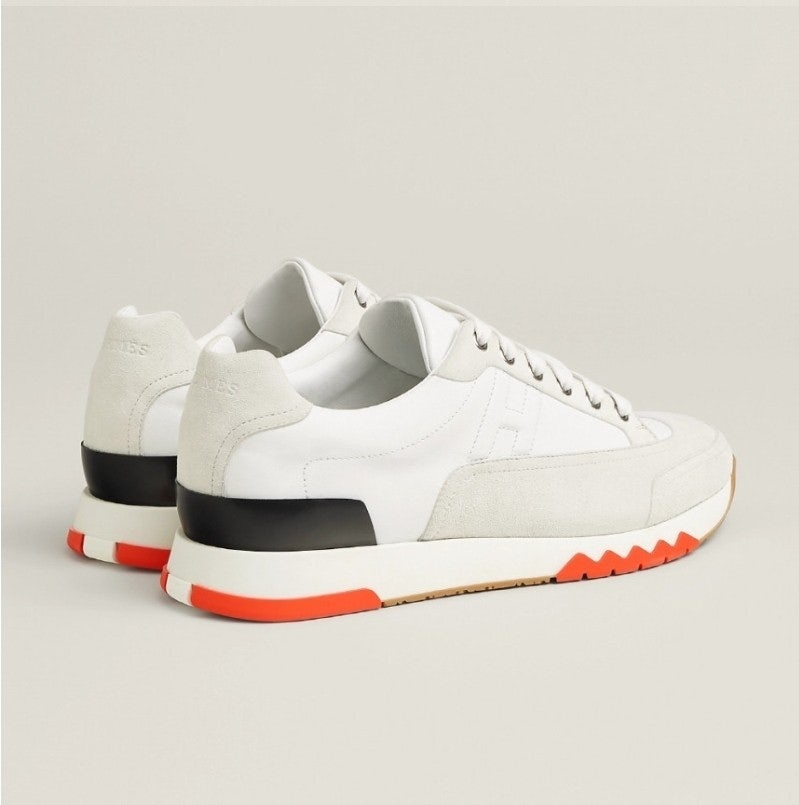 에르메스 트레일 남성 스니커즈 화이트 오렌지