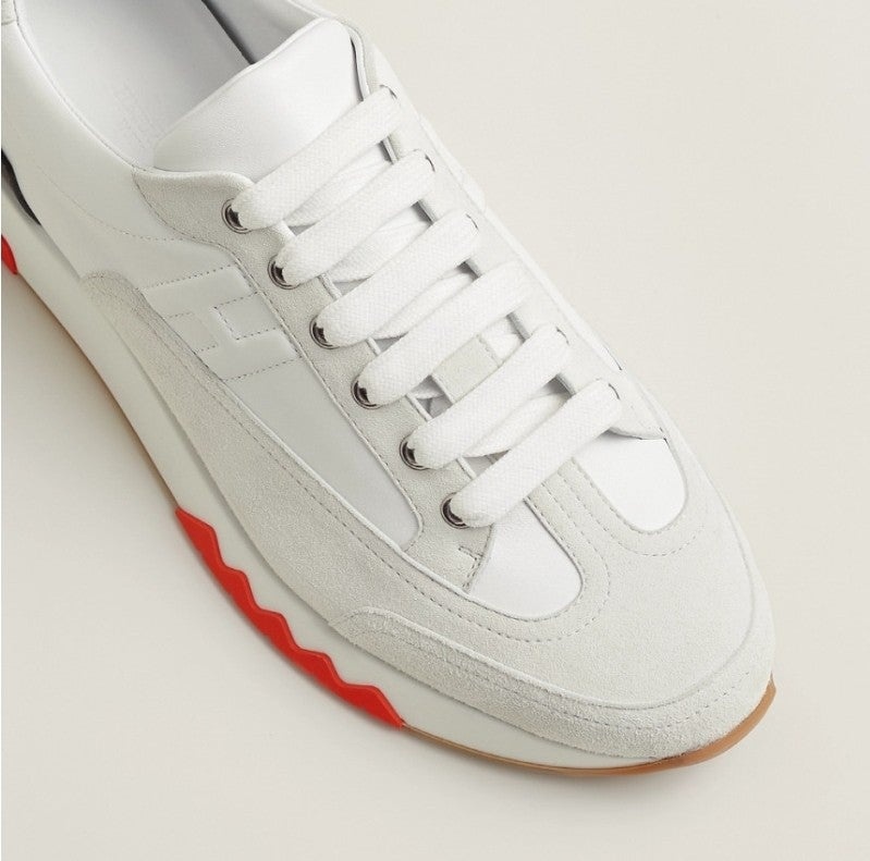 에르메스 트레일 남성 스니커즈 화이트 오렌지