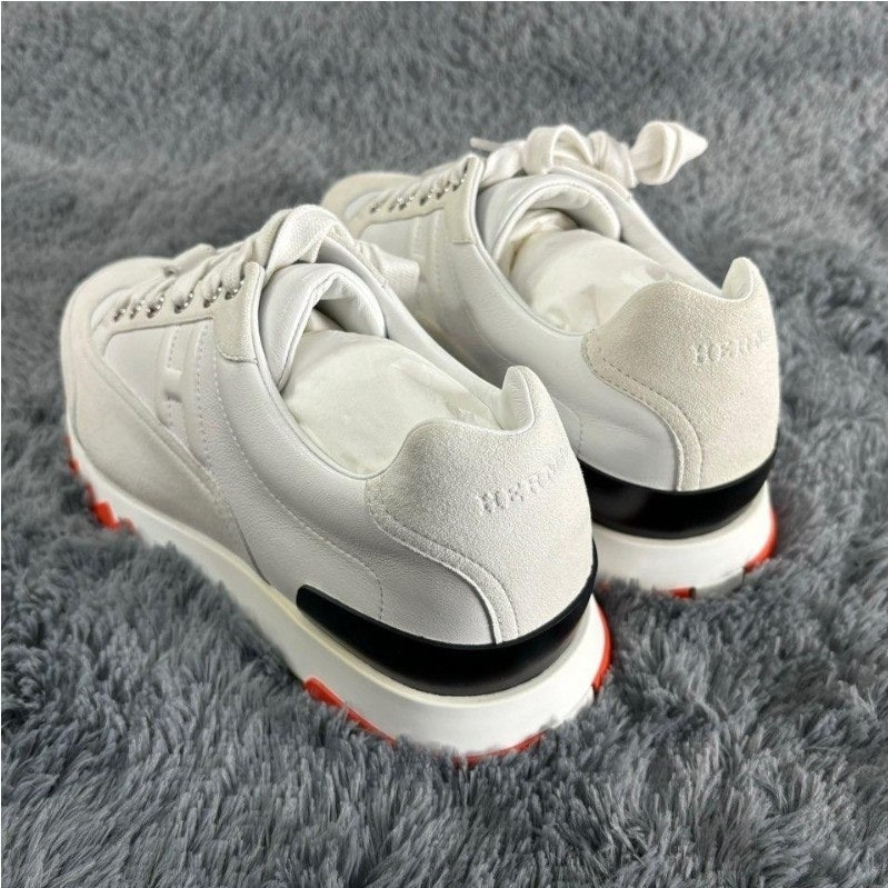 에르메스 트레일 남성 스니커즈 화이트 오렌지