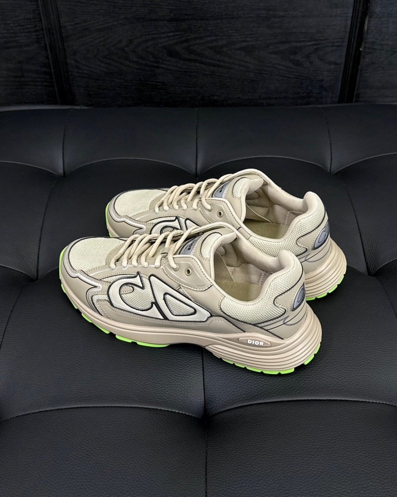 디올 B30 스니커즈 메쉬 테크니컬 패브릭 베이지