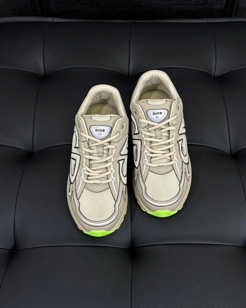 디올 B30 스니커즈 메쉬 테크니컬 패브릭 베이지