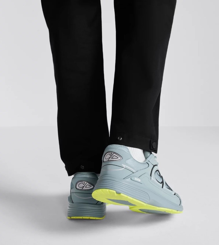 디올 B30 스니커즈 메쉬 테크니컬 패브릭 블루