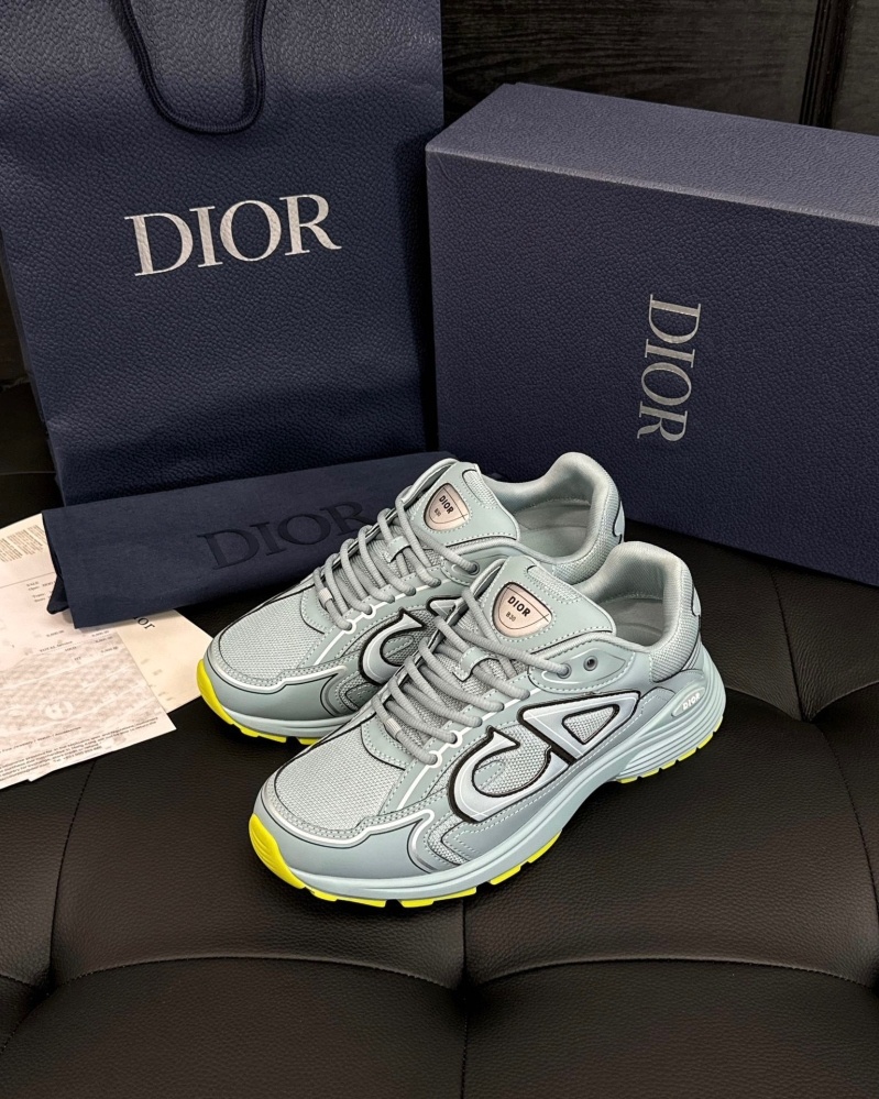 디올 B30 스니커즈 메쉬 테크니컬 패브릭 블루