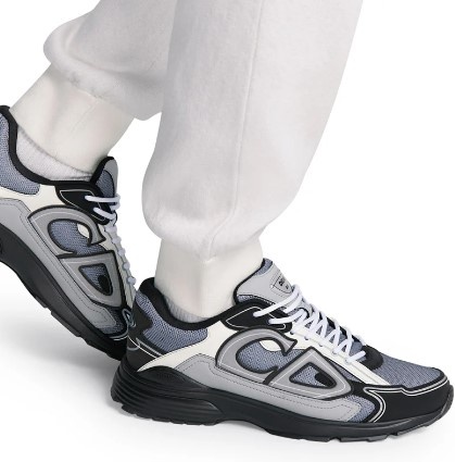 디올 B30 스니커즈 메쉬 테크니컬 패브릭 블루 그레이