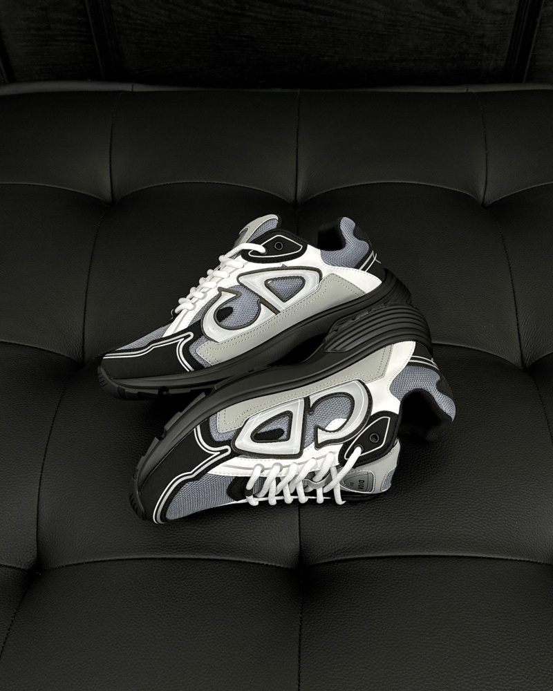 디올 B30 스니커즈 메쉬 테크니컬 패브릭 블루 그레이