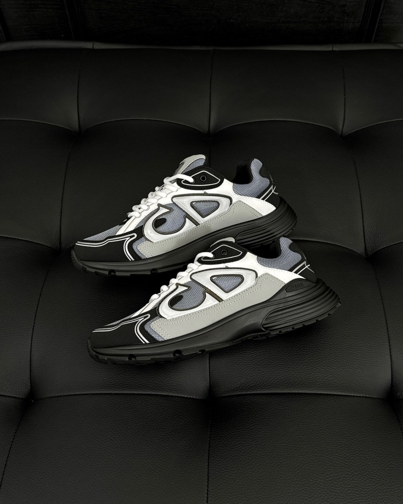 디올 B30 스니커즈 메쉬 테크니컬 패브릭 블루 그레이