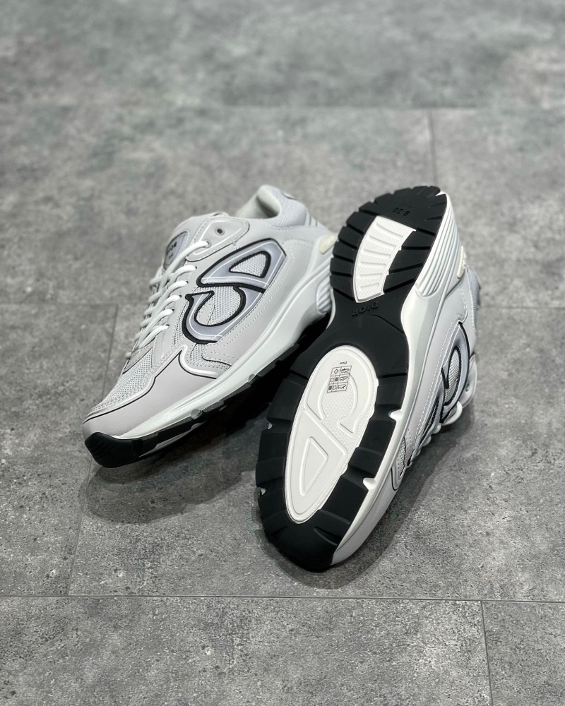 디올 B30 스니커즈 메쉬 테크니컬 패브릭 그레이