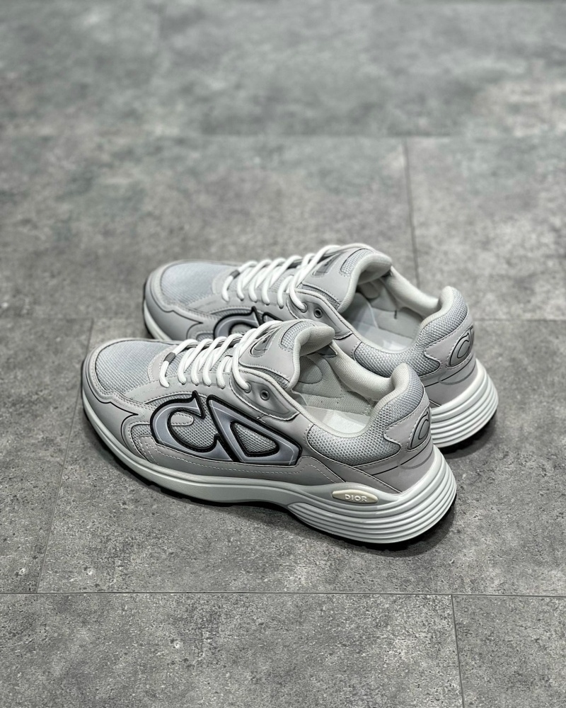 디올 B30 스니커즈 메쉬 테크니컬 패브릭 그레이