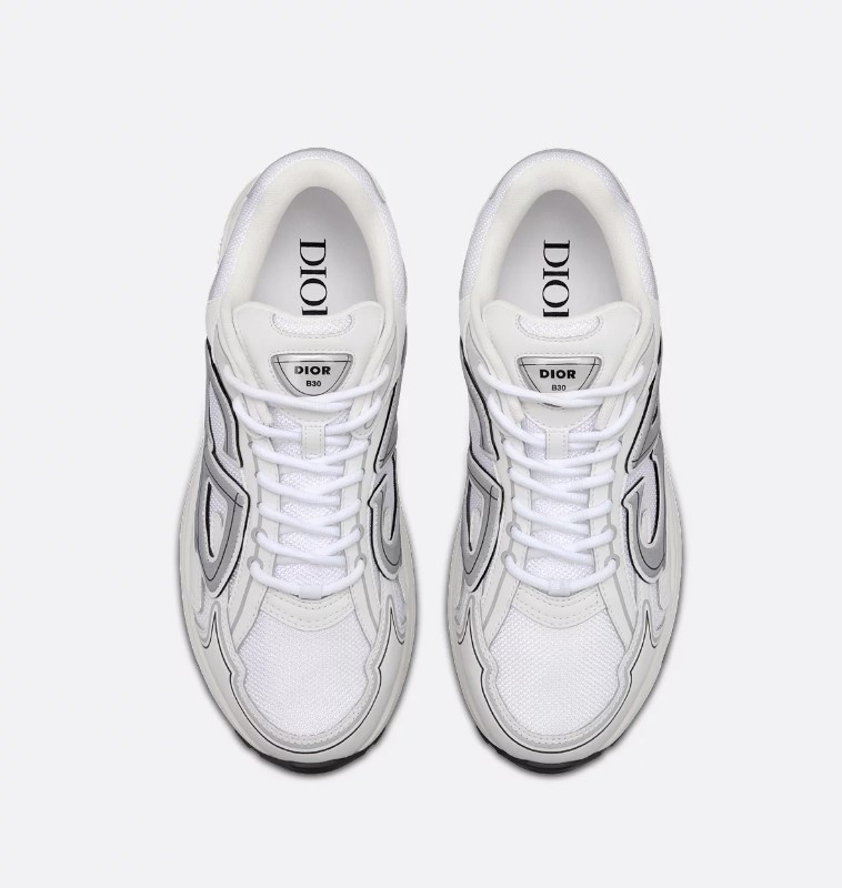 디올 B30 스니커즈 메쉬 테크니컬 패브릭 화이트