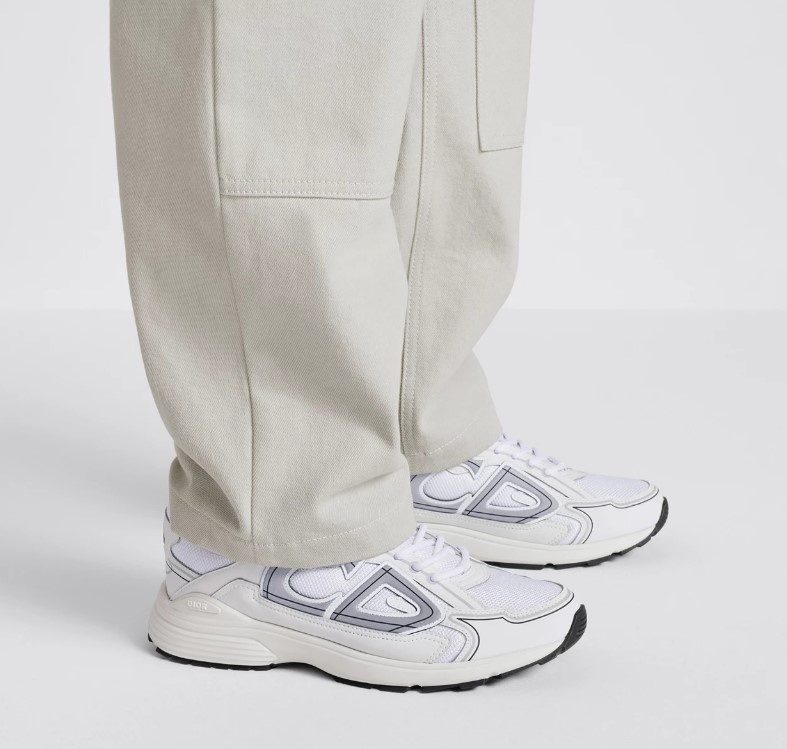 디올 B30 스니커즈 메쉬 테크니컬 패브릭 화이트